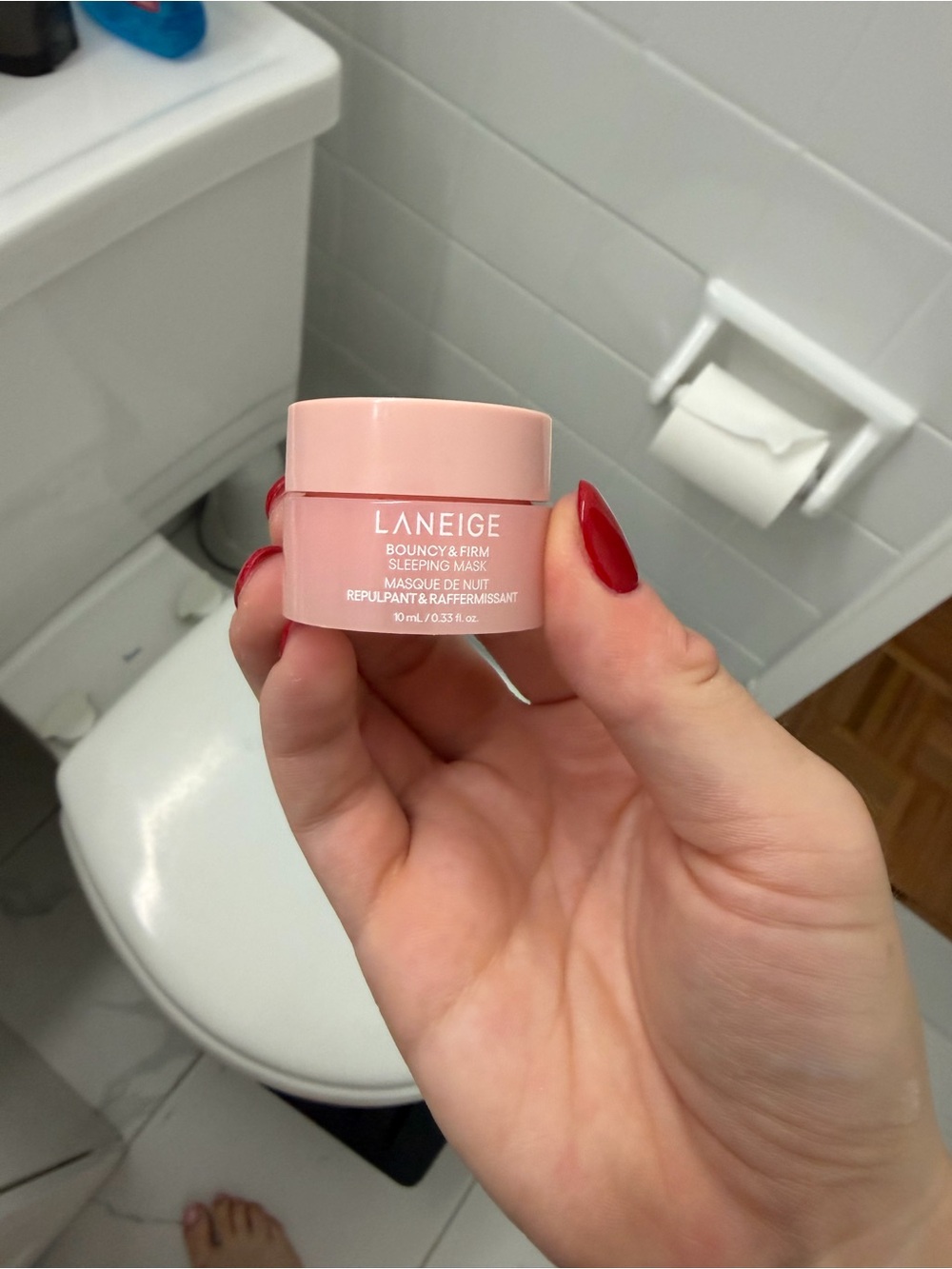 LANEIGE Pink Bouncy & Firm Sleeping Mask Jar